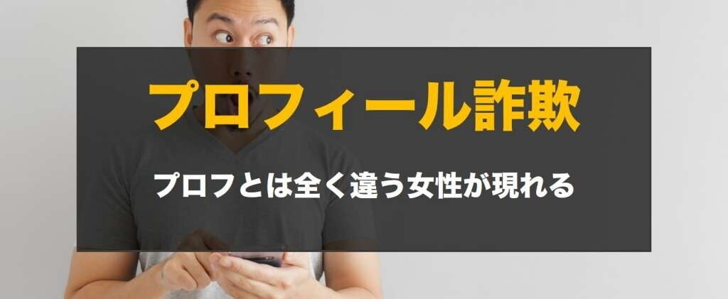 プロフィール詐欺の画像