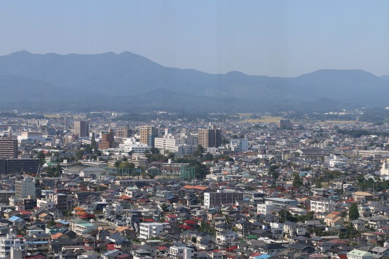 郡山駅からの眺め（郡山市）