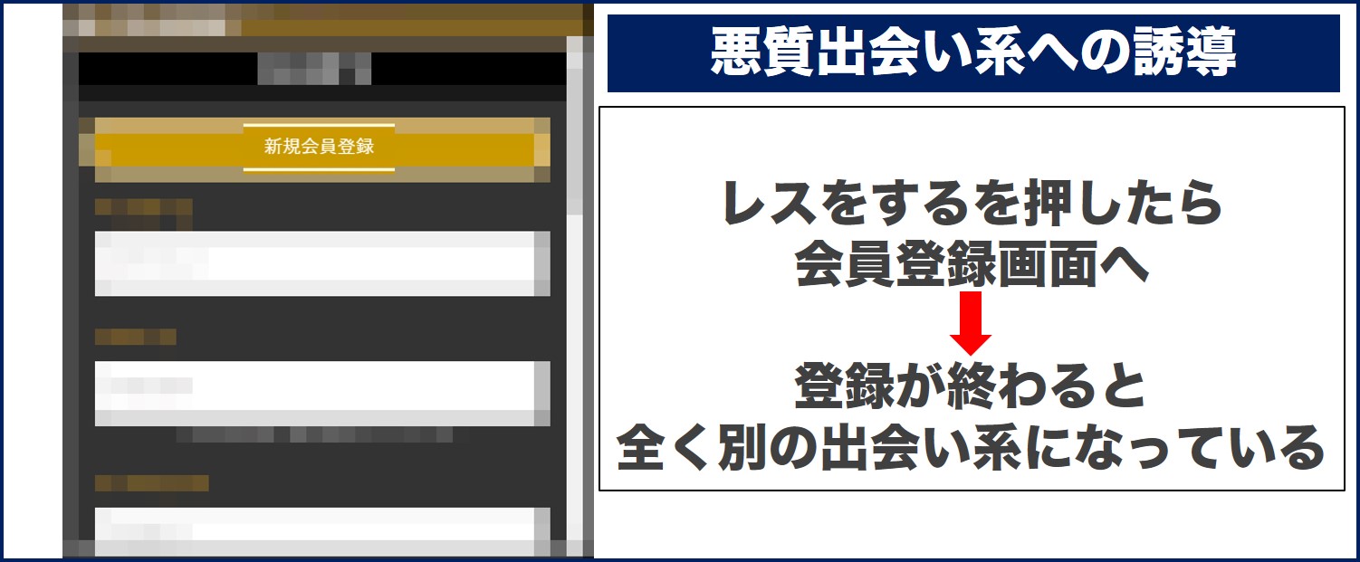 出会い系サイトへの誘導